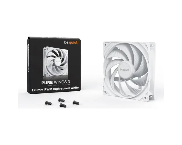 Ventilator / radiator be quiet! Pure Wings 3 120mm PWM High-Speed White