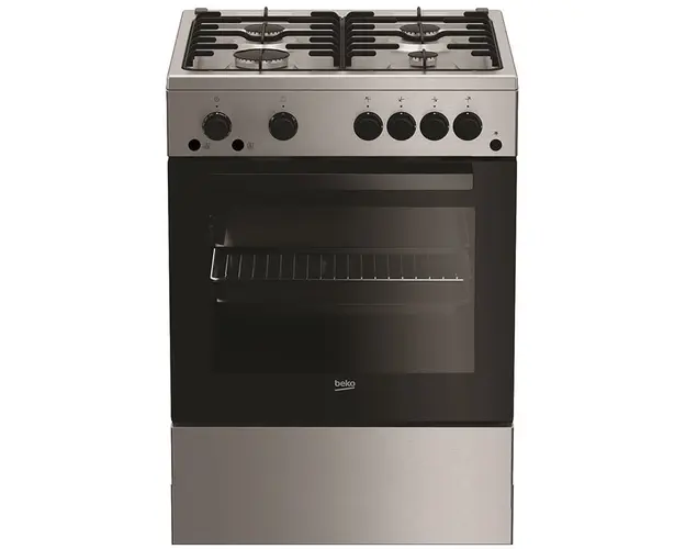 Aragaz FSHT62111GX, 4 arzatoare, gaz, rotisor, 59 litri, culoare inox