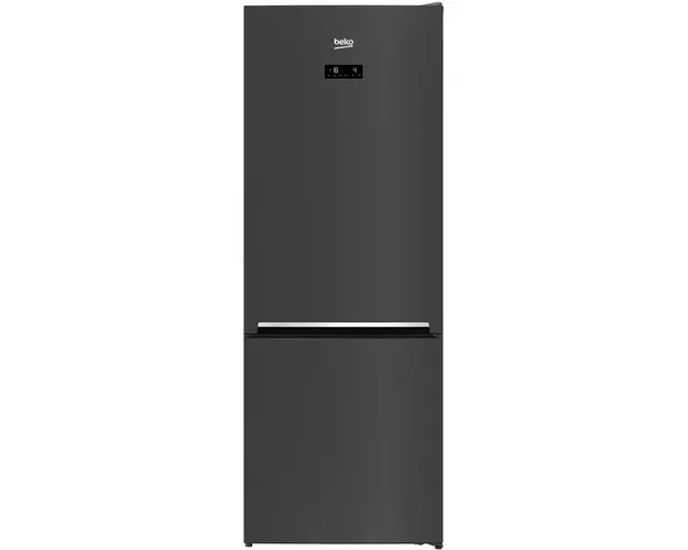 Combina frigorifica Beko RCNE560E40ZXBRN, HarvestFresh, NeoFrost Dual Cooling, 501 L, Suport sticle, Clasa E, H 192 cm, Dark Inox