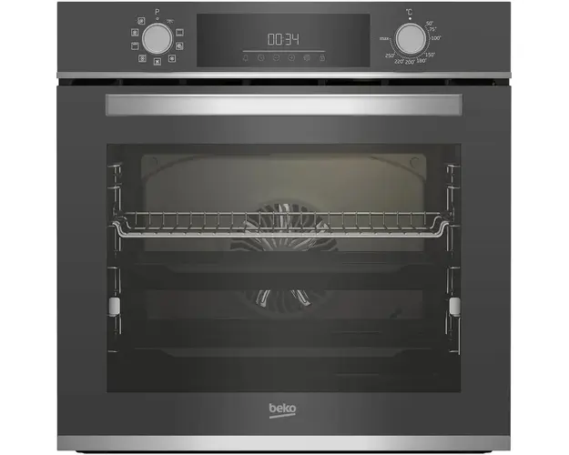 Cuptor incorporabil Beko BBIM13300ZGCSE, Electric, 72 l, Clasa A+, Autocuratare catalitica, AEROperfect, SoftClose door, Rafturi telescopice, 3D Cooking, SteamShine Cleaning, Gri