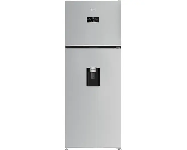 Frigider cu doua usi Beko B5RDNE504LDM, 477 l, HarvestFresh, AeroFlow, Everfresh+, No Frost, dispenser apa, Clasa E, H186,5 cm, Glossy Grey