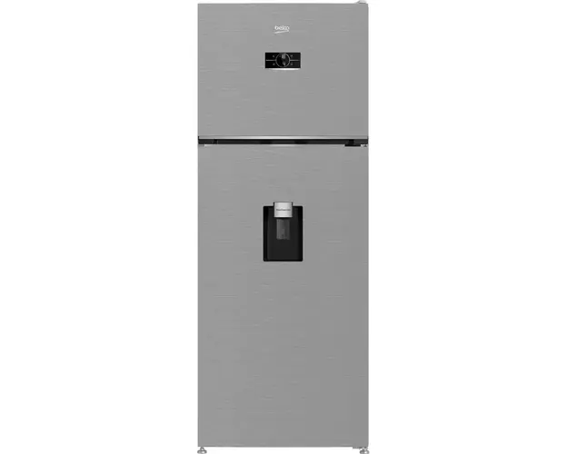 Frigider cu doua usi Beko B5RDNE504LDXB, 477 l, No Frost, HarvestFresh, Everfresh+, AeroFlow, Display, Compartiment 0C, Clasa E, H 185 cm, Metal Look