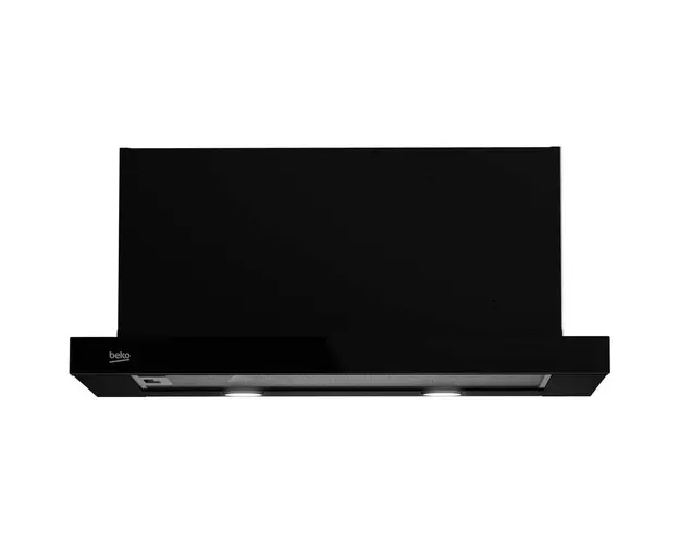 Hota telescopica Beko HNT62610BH, Putere de absorbtie 648 m3/h, 60 cm, 1 motor, Negru