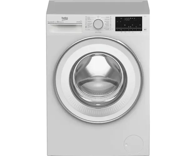 Masina de spalat rufe Beko B3WFR79425WB, 9 kg, 1400 RPM, Clasa B, Inverter, HomeWhiz, Remote Control, SteamCure, AddXtra, Recycled Tub, Alb