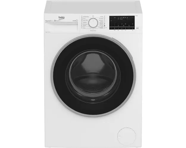 Masina de spalat rufe Beko B5WFT58419W, 8 kg, 1400 RPM, Clasa A, AddXtra, Motor Inverter, HomeWhiz, Hygiene+ , FiberCatcher, Alb