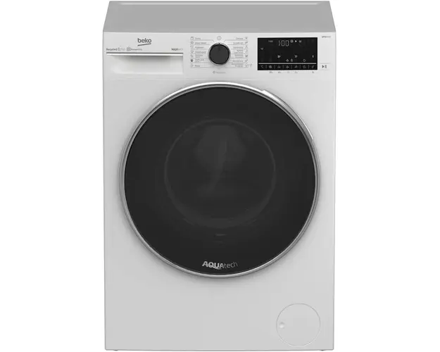 Masina de spalat rufe Beko B5WFU79418WB, 9 kg, 1400 rpm, Clasa A, SteamCure, Recycled Tub, ProSmart Inverter Motor, Homewhiz through Bluetooth, AddXtra, Alb