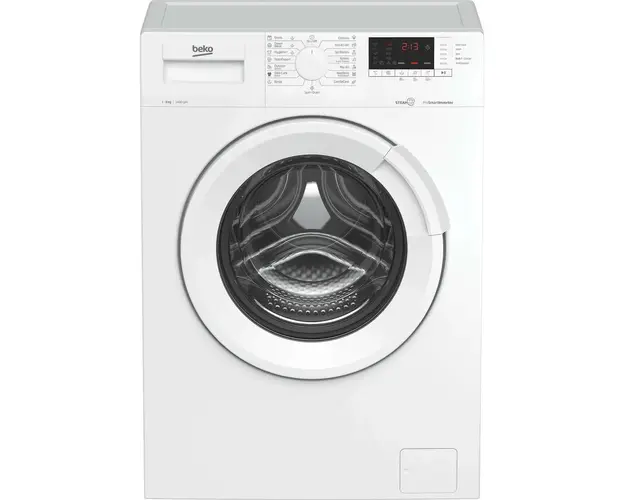 Masina de spalat rufe Beko WUE8726XST, 8 kg, 1400 RPM, HomeWhiz, Bluetooth Remote Control, SteamCure, AddXtra, Clasa A, Motor ProSmart Inverter, Alb
