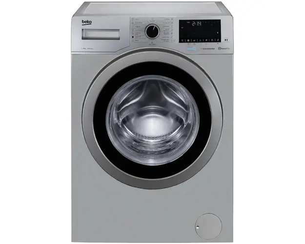 Masina de spalat rufe Beko WUE8736XBS, 8 kg, 1400 RPM, Clasa C, Hygiene+ SteamCure, HomeWhiz, Remote Control, SteamCure, Aquafusion, AddXtra, Motor ProSmart Inverter, Argintiu