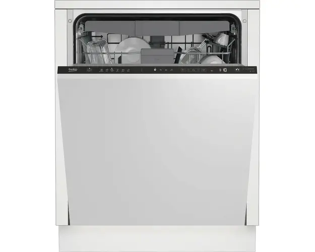 Masina de spalat vase incorporabila Beko BDIN36520Q, 15 seturi, 5 programe, Motor Inverter, AutoGlassShield, HygieneIntense, Quick&amp;Shine™, Clasa E, 60 cm