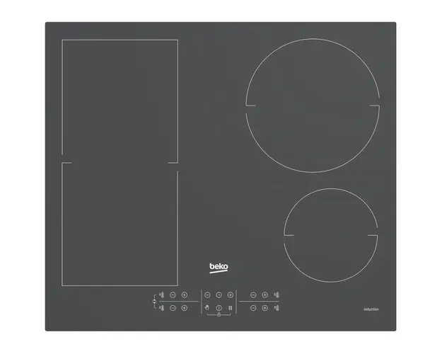 Plita incorporabila HII64200FMTZG, Inductie, 4 zone de gatit, Booster, Touch control, 60 cm, Sticla Gri
