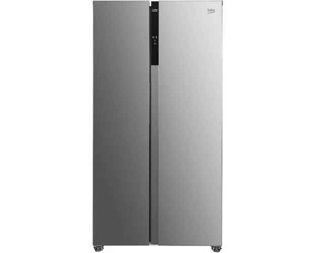 Side by side Beko GNO5323XPN, 532 l, NeoFrost Dual Cooling, Compresor ProSmart Inverter, Display Touch Control, Vacation Mode, Clasa D, H 177 cm, Inox Look