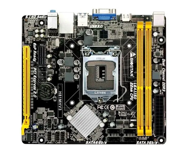 Placa de baza BIOSTAR H81MHV3, Intel H81, socket 1150, Ver 7.3