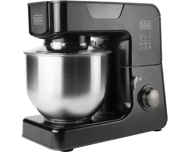 Mixer cu bol BXKM1000E, 1000W, bol inox 5.2l, Negru