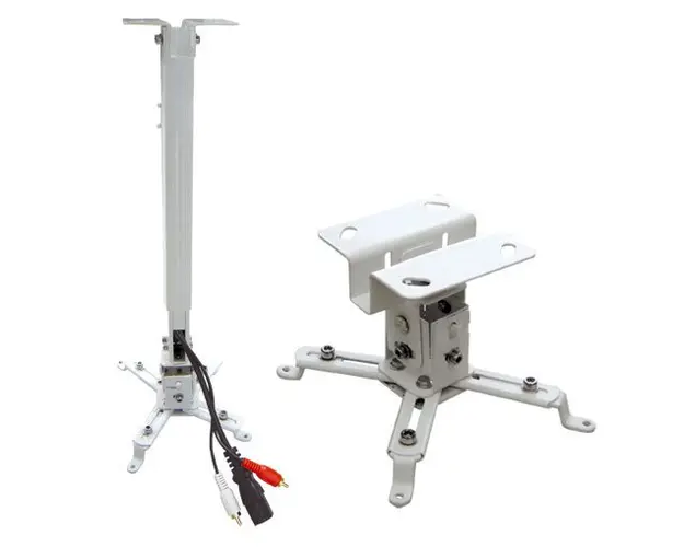 Suport videoproiector tavan EATV2, alb, reglabil, 43-65 cm