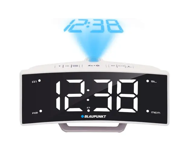 Ceas cu radio Blaupunkt CRP7WH, Proiector, USB