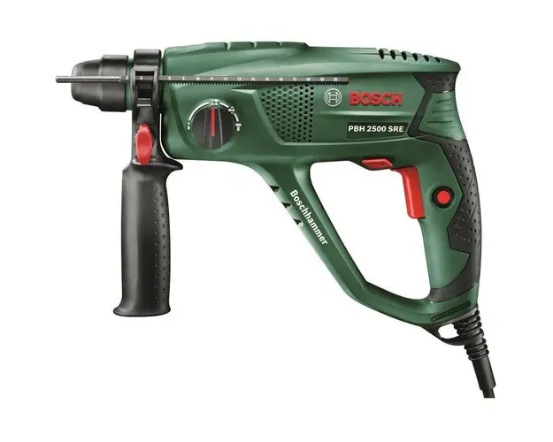 Ciocan rotopercutor Bosch PBH 2500 SRE Compact, 600 W, 2000 RPM, 22 mm, 6 Accesorii