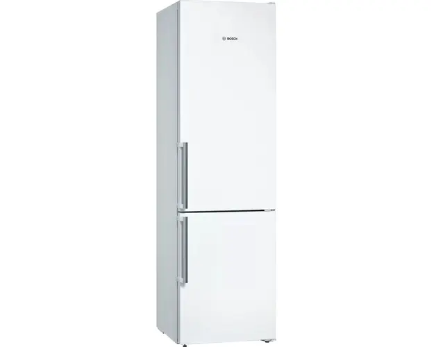 Combina frigorifica Bosch KGN39VWEQ, 368 l, NoFrost, PerfectFit, Iluminare LED, Clasa E, H 203 cm, Alb
