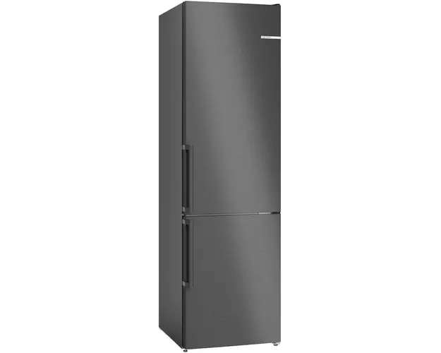 Combina frigorifica Bosch KGN39VXCT, No Frost, Vita Fresh XXL, Perfect Fit, 363 l, Inox negru