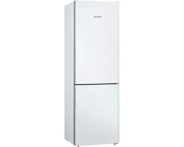 Combina frigorifica Bosch KGV362WEAS, 308 l, Clasa E, LowFrost, Iluminare LED, H 186 cm, Alb