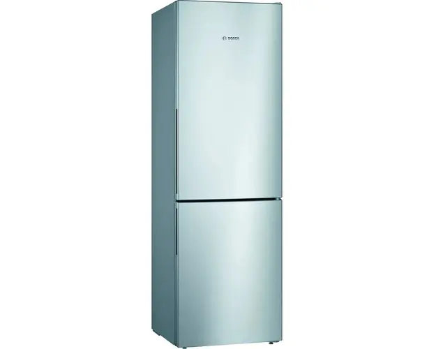 Combina frigorifica Bosch KGV36VLEAS, 308 l, Clasa E, Low Frost, VitaFresh, H 186 cm, Argintiu