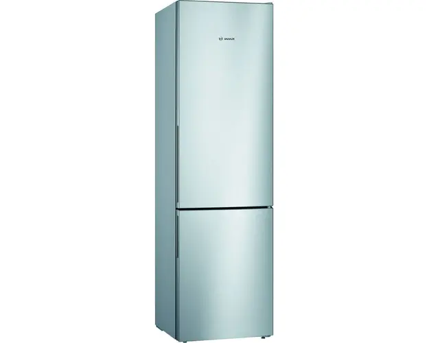 Combina frigorifica Bosch KGV39VLEAS, Low Frost, 342 L, Sertar VitaFresh, Suport sticle, Clasa E, H 201 cm, Inox