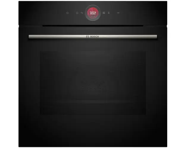 Cuptor incorporabil Bosch HBG7742B1, Electric, 71 l, Multifunctional, 14 functii , Autocuratare pirolitica, Grill, Home Connect, Clasa A+, Negru