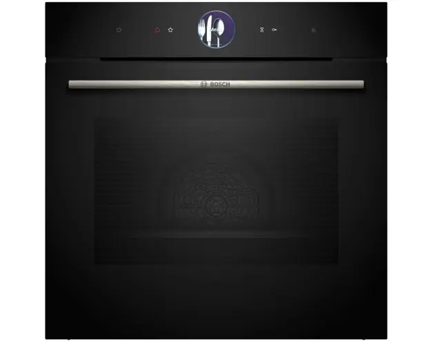 Cuptor incorporabil Bosch HRG7361B1, Electric, 71 l, Multifunctional, 20 functii , Added Steam, Autocuratare EcoClean Direct, Grill, Air Fry, Home Connect, Clasa A+, Negru