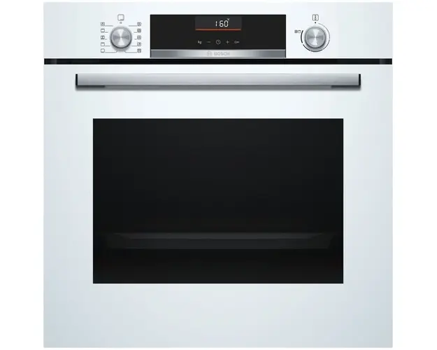 Cuptor incorporabil Bosch Serie 6 HBA5360W0, 71 l, 7 functii, EcoClean Direct, afisaj LCD, TouchControl, alb