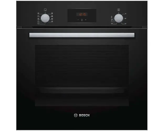 Cuptor incorporabil multifunctional Bosch HBF134EB1, Electric, Autocuratare EcoClean Direct, 66 l, Clasa A, negru
