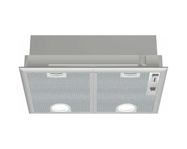 Hota incorporabila Bosch Serie 4 DHL555BL, 618 mc/h, 2 motoare, 3 trepte + Intensiv, filtru metalic, inox