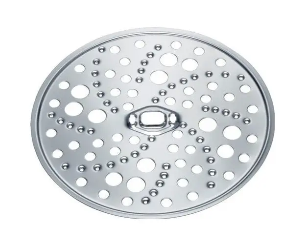 Disc din otel inoxidabil pentru razuire grosiera,compatibil cu robotii de bucatarie MUM4 Bosch si MUM5 Bosch