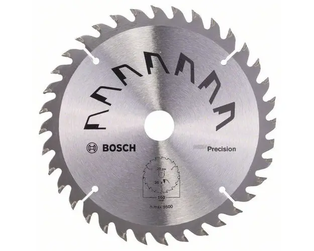 Disc taiere lemn pentru fierastrau circular Precision, 160 x 20  36T, pentru lemn