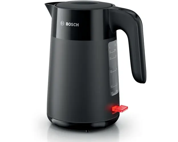 Fierbator de apa Bosch TWK2M163, 1.7l, filtru de calcar,oprire automata, Negru