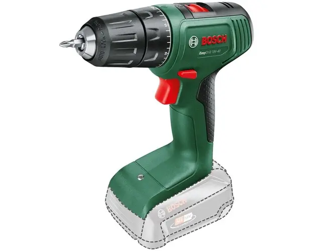 Masina de gaurit si insurubat (bormasina) pe acumulator Bosch EasyDrill 06039D8000, 18 V, 1630 RPM, 40 Nm, 13 mm mandrina rapida, fara acumulator/incarcator