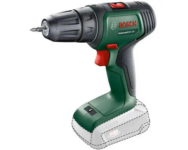 Masina de gaurit si insurubat (bormasina) pe acumulator Bosch UniversalDrill 06039D4000, 18 V, 1450 RPM, 40 Nm, 23/32 Nm, 10 mm mandrina rapida, cap surubelnita, fara acumulator/incarcator