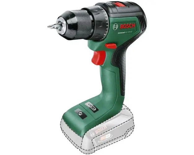 Masina de gaurit si insurubat (bormasina) pe acumulator Bosch UniversalDrill 06039D7000, 18 V, 1900 RPM, 60 Nm, 13 mm mandrina rapida, cap surubelnita dublu, fara acumulator/incarcator