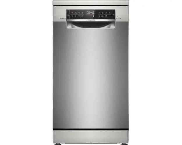 Masina de spalat vase Bosch SPS6YMI14E, 10 seturi, 8 programe, Home Connect, AquaStop, PerfectDry, Clasa B, 45 cm, Inox
