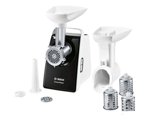 Masina de tocat carne MFW3X13B, 1500 W, 2.5 kg/min, Negru/Alb