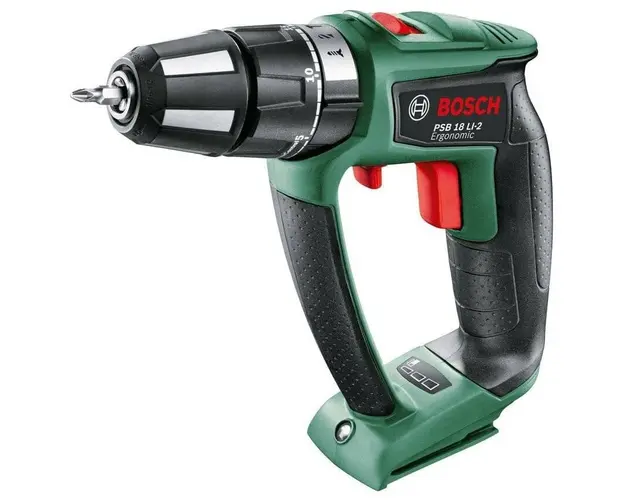 Masini de gaurit si insurubat Bosch PSB 18 LI-2 Ergonomic , 18V, 2 trepte putere , fara acumulatori