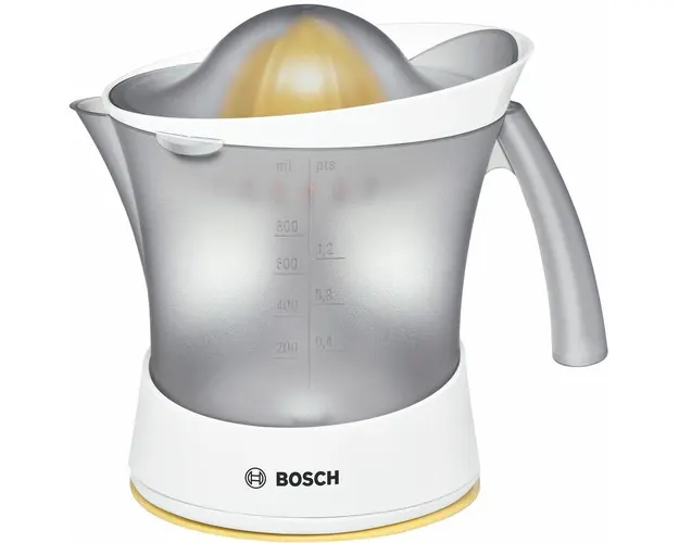 Storcator de citrice Bosch MCP3500N, filtru ajustabil pentru pulpa, 0.8 l, alb