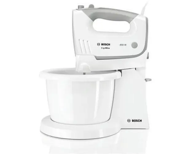 Mixer cu bol MFQ36460, 450 W, 5 viteze, functie Turbo, alb