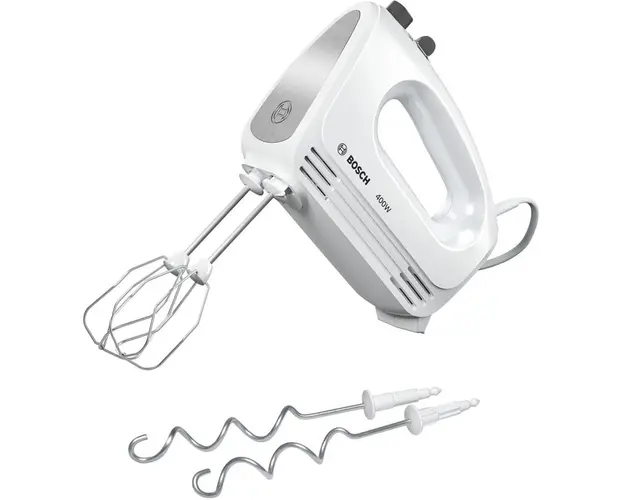 Mixer de mana MFQ24200, 400 W, 4 viteze, alb/silver