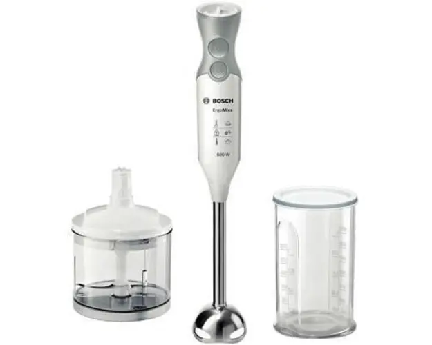 Mixer vertical MSM66120, 600 W, 12 viteze, functie Turbo, 0.6 l, mini-tocator, alb