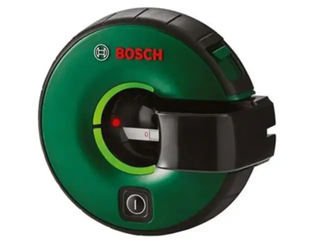Nivela laser cu linii Bosch Atino 0603663A00, 630-650 nm dioda laser, 0.3 autonivelare, +/-2 mm/m precizie, 2 m domeniu lucru, 1 pad cu gel, 1 x 1.5 V LR6 (AA), capac de protectie pentru padul cu gel, 2 stifturi