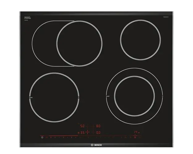 Plita vitroceramica PKN675DP1D, control DirectSelect Premium, 4 zone de gatit, negru