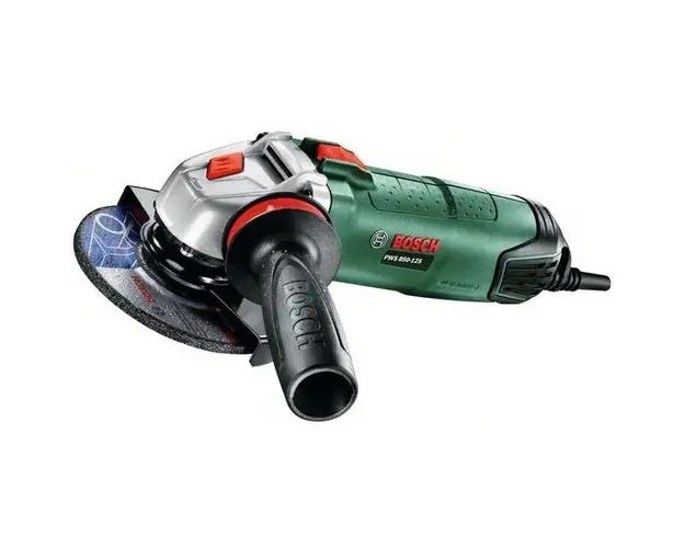 Polizor unghiular Bosch 06033A270B, 850 W, 125 mm diametru disc, 12.000 RPM, aparatoare cu protectie reglabila, maner cu amortizor vibratii