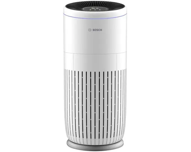 Purificator de aer Bosch Air 6000, CADR 600m3/h, Prefiltru, filtru HEPA H13, filtru carbon activ, filtru antibacterian, senzor temperatura si umiditate, senzor de praf, alb