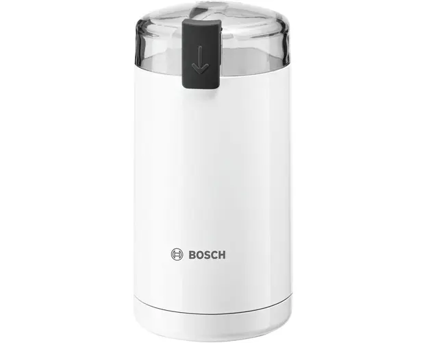 Rasnita de cafea Bosch TSM6A011W, 180 W, 75 g, cutit otel inoxidabil, Alb