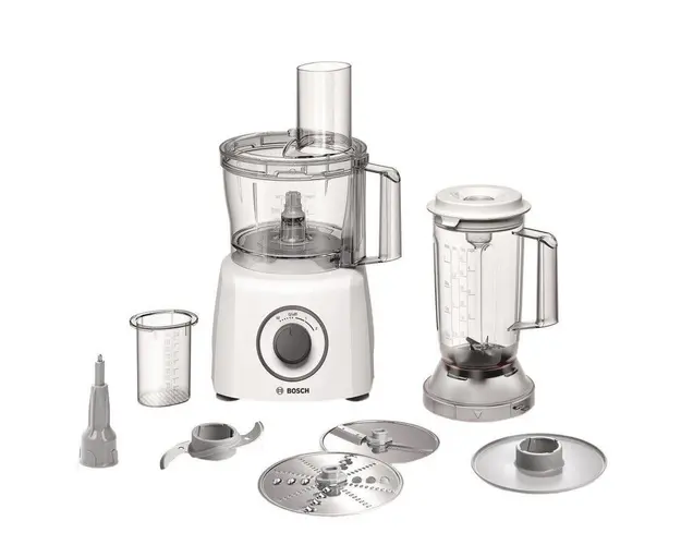 Robot de bucatarie MCM3200W, 800 W, 2 viteze + functie Moment, blender, bol, alb/gri