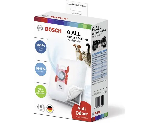 Saci aspirator Bosch BBZAFGALL Anti-Odour, 4 buc